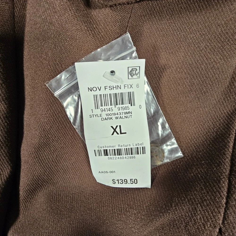 MODE OF ONE Men's Dark Walnut Classic‎ Fit Two Button Blazer XL